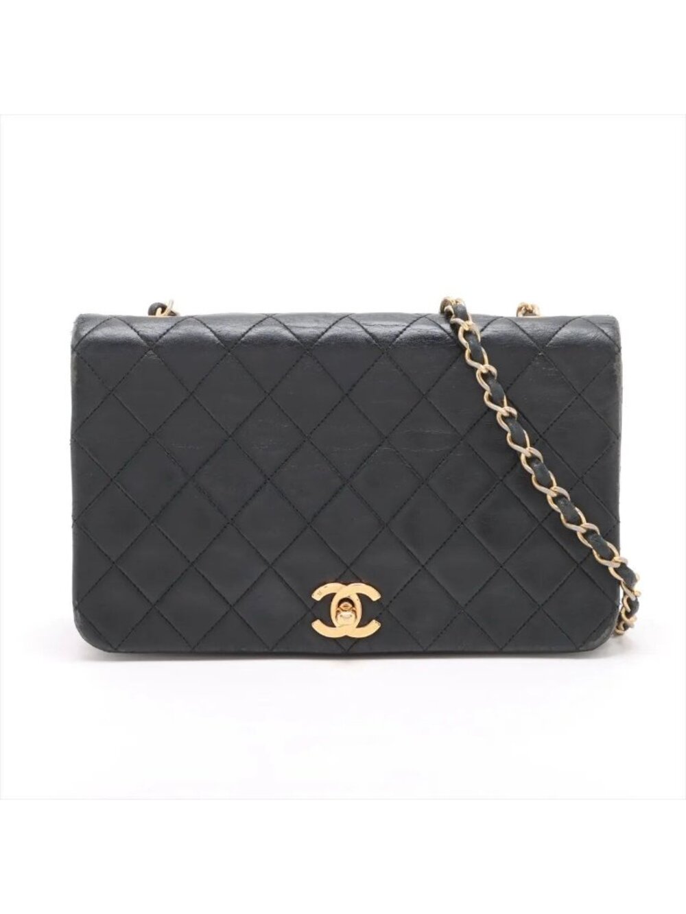 Chanel Card Quilted Lambskin Leather Shoulder Bag